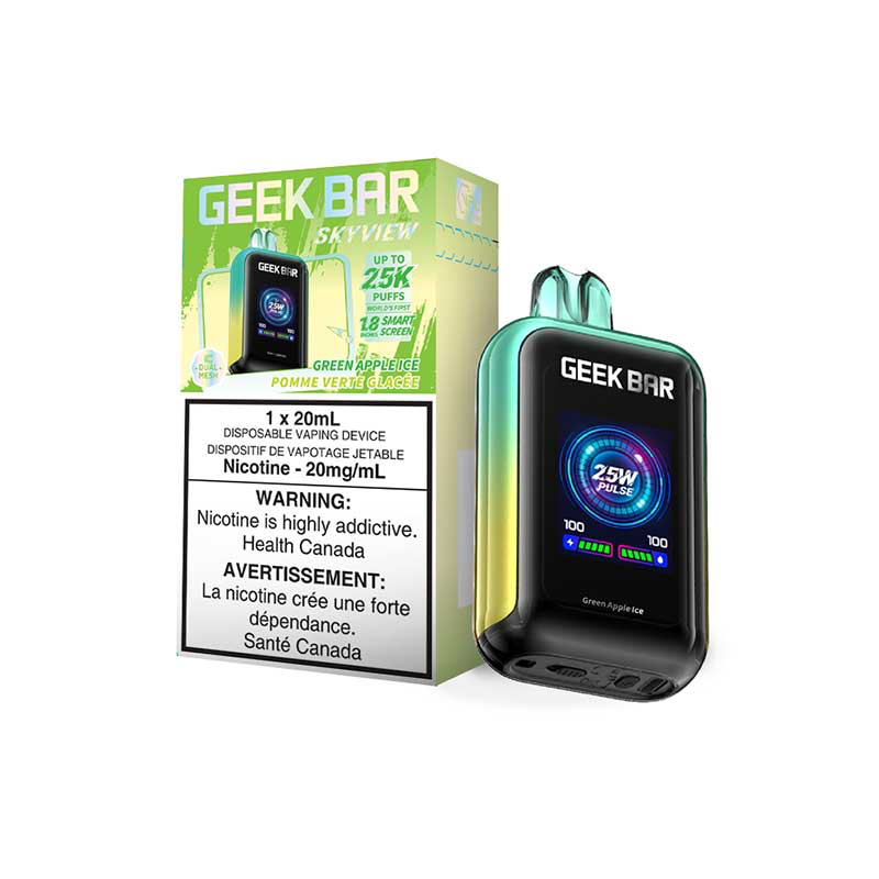 GEEK BAR SKY VIEW 25K GREEN APPLE ICE