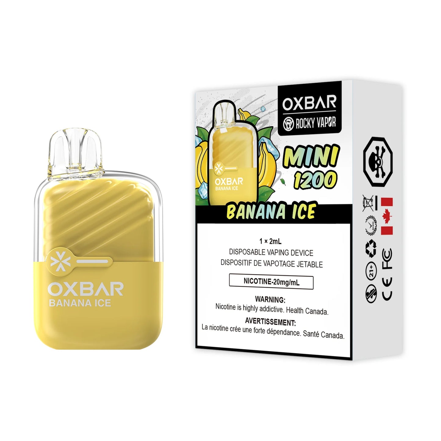 OXBAR MINI 1200 BANANA ICE DISPOSABLE