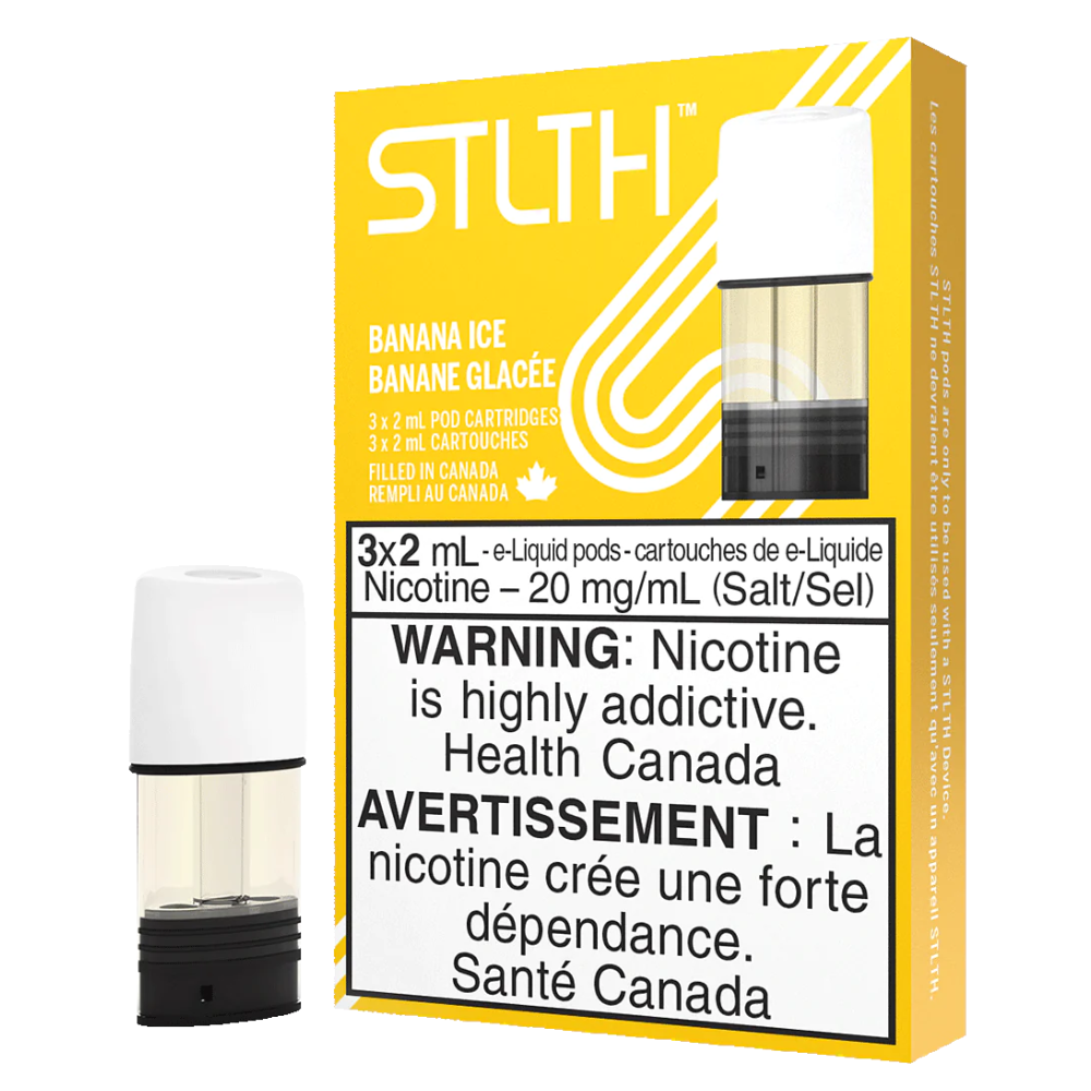 STLTH BANANA ICE NICOTINE FREE PODS