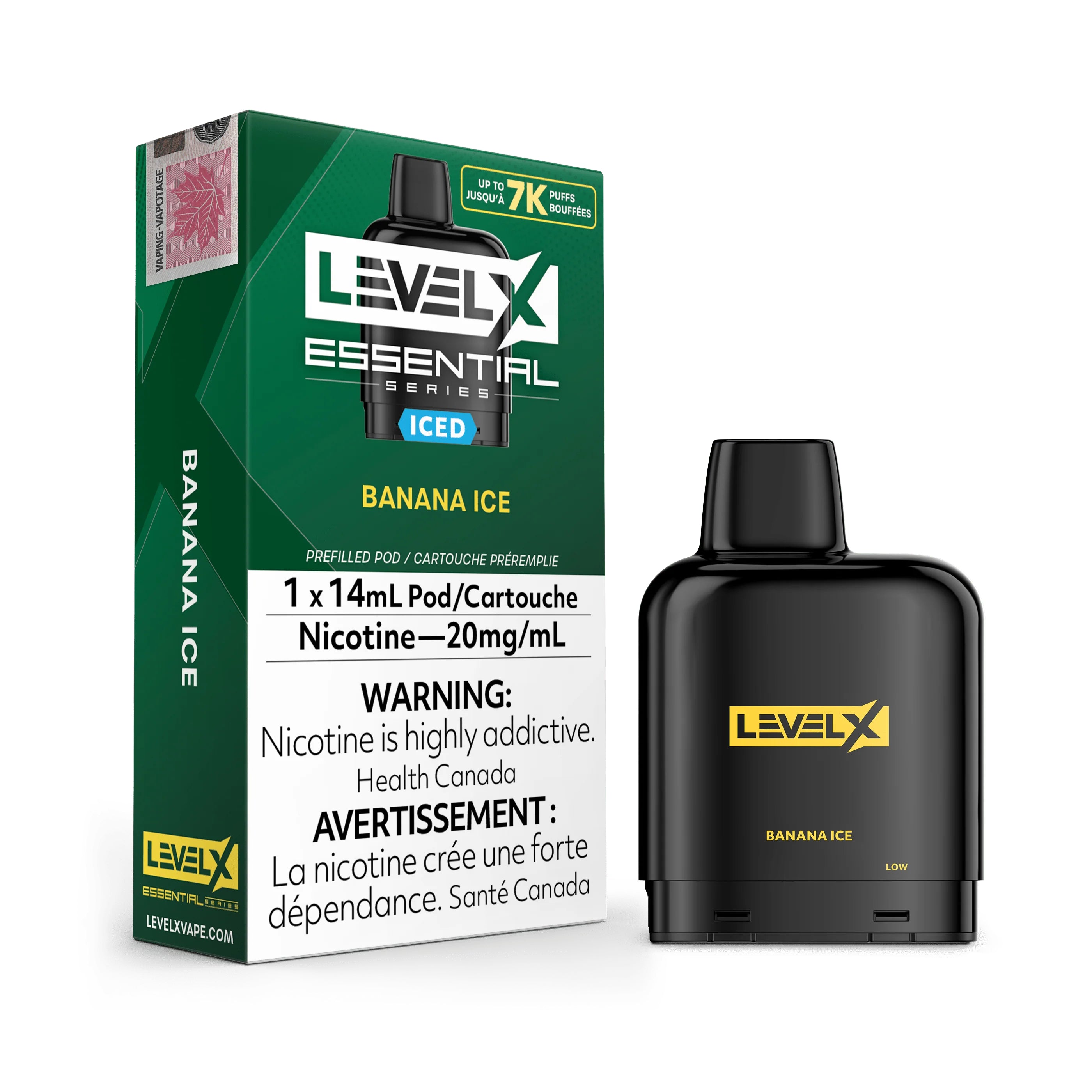 LEVEL X ESSENTIAL 7K BANANA ICE PODS