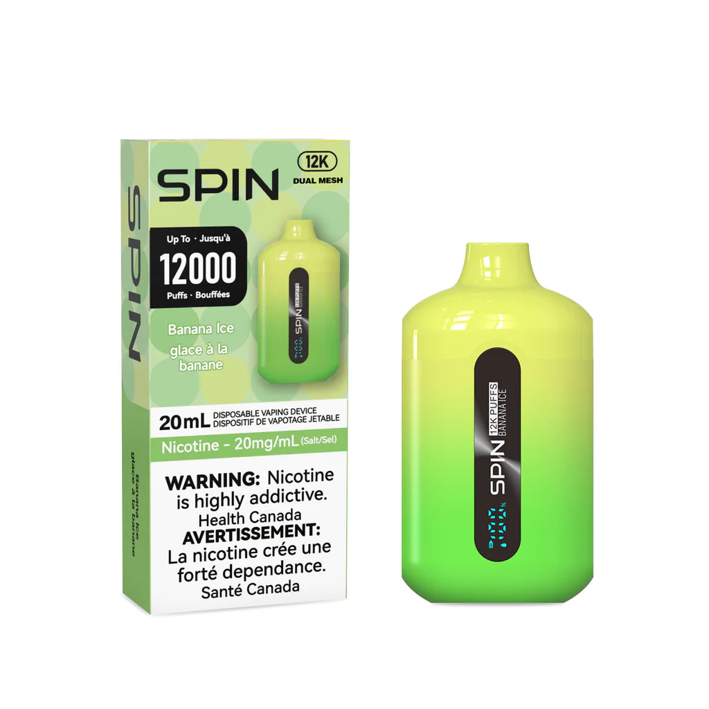 SPIN 12000 BANANA ICE DISPOSABLE