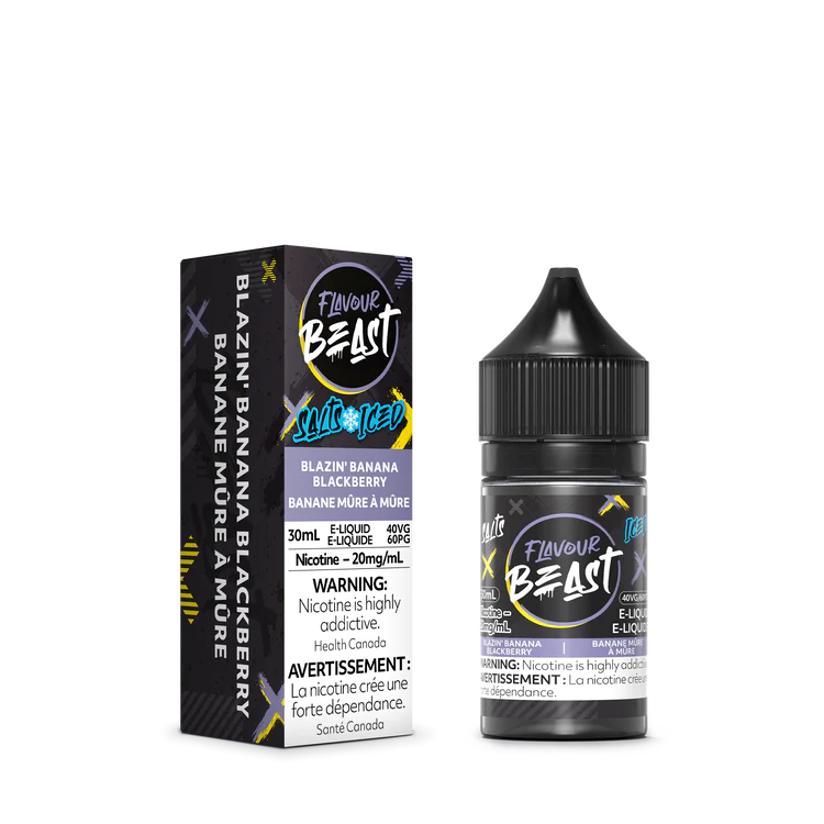 FLAVOUR BEAST E LIQUID BLAZIN BANANA BLACKBERRY 30ML 20MG