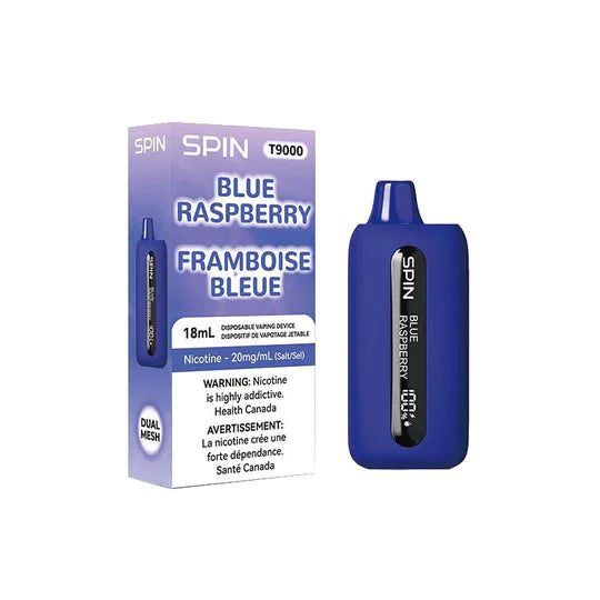 SPIN T9000 BLUE RASPBERRY DISPOSABLE