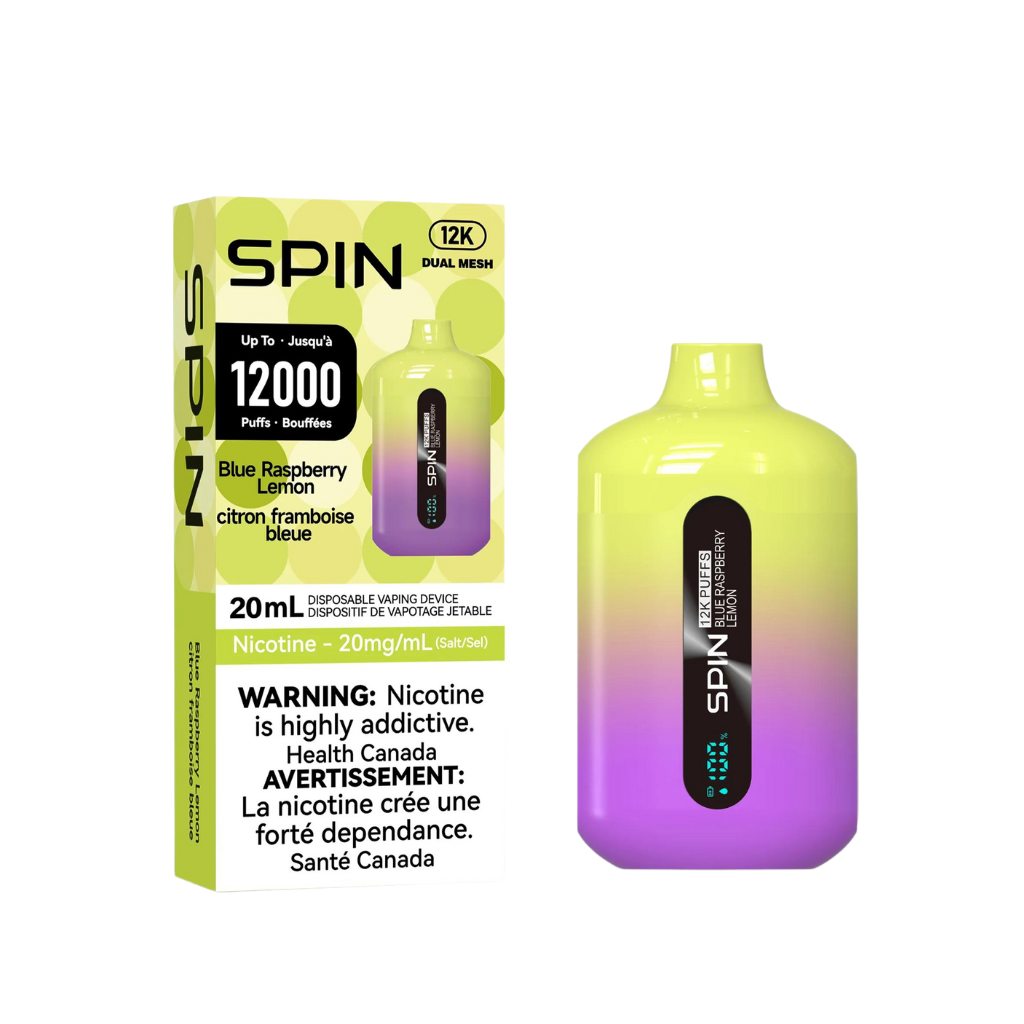 SPIN 12000 BLUE RASPBERRY LEMON DISPOSABLE