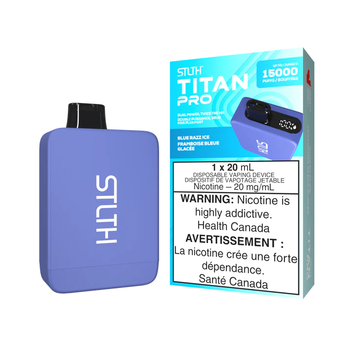 STLTH TITAN PRO 15K BLUE RAZZ ICE