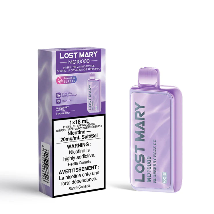 LOST MARY 10K BLUEBERRY RAZZ CC DISPOSABLE