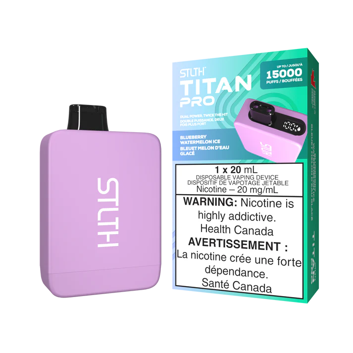 STLTH TITAN PRO 15K BLUEBERRY WATERMELON ICE