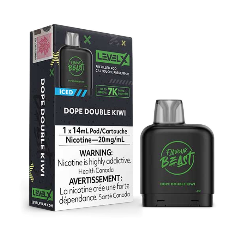 LEVEL X FLAVOUR BEAST DOPE DOUBLE KIWI POD