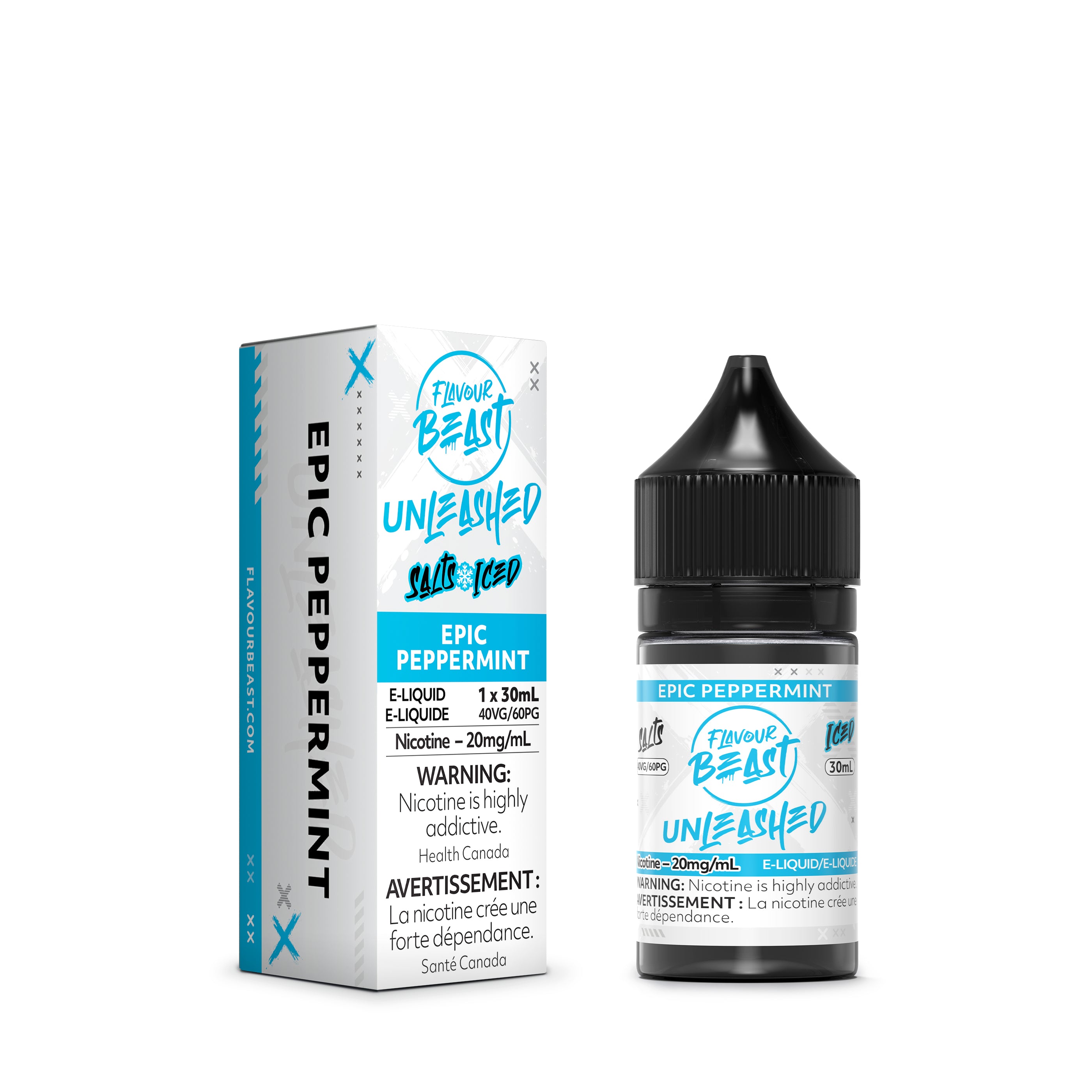 FLAVOUR BEAST E LIQUID UNLEASHED 30ML 20MG EPIC PEPPERMINT