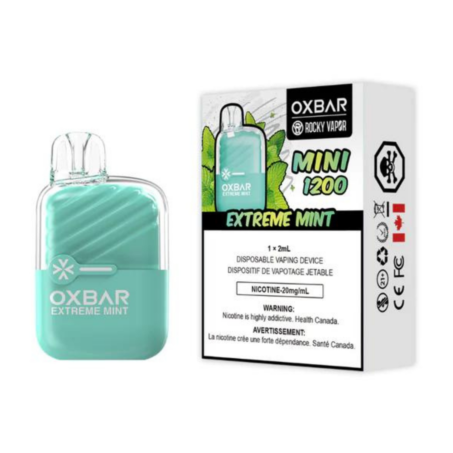 OXBAR MINI 1200 EXTREME MINT DISPOSABLE