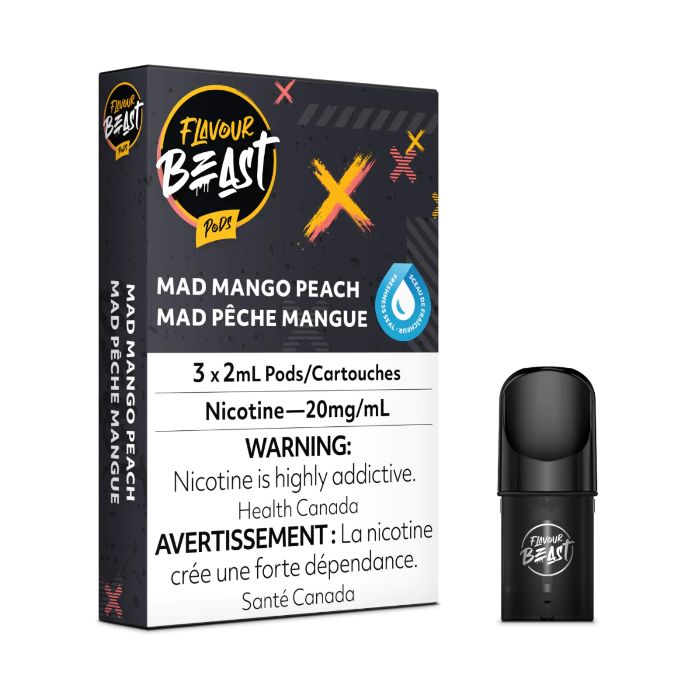 FLAVOUR BEAST MAD MANGO PEACH PODS