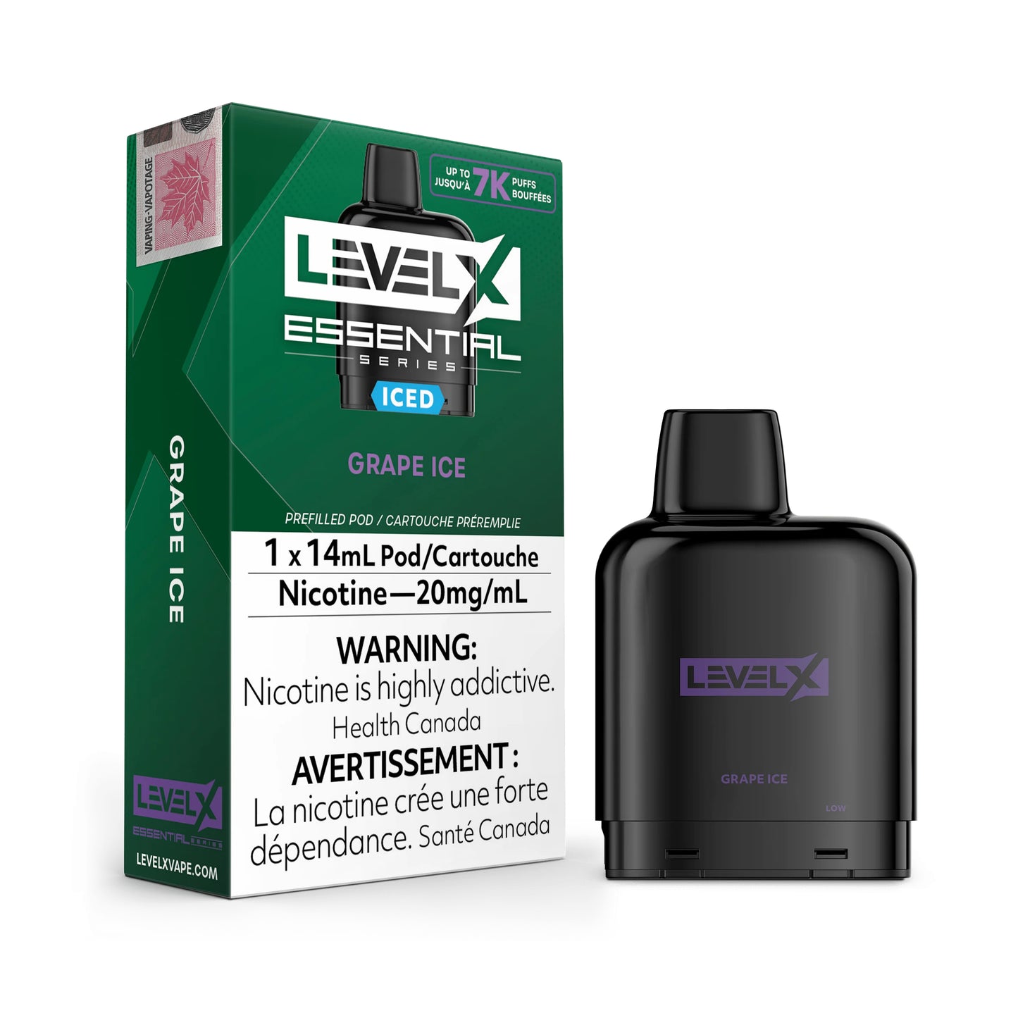 LEVEL X ESSENTIAL 7K GRAPE ICE PODS