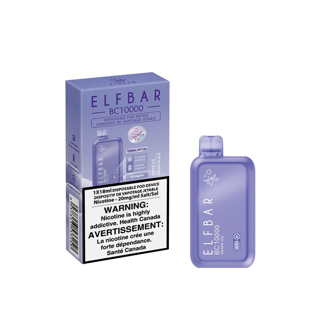 ELFBAR 10000 GRAPE ICE DISPOSABLE/ON