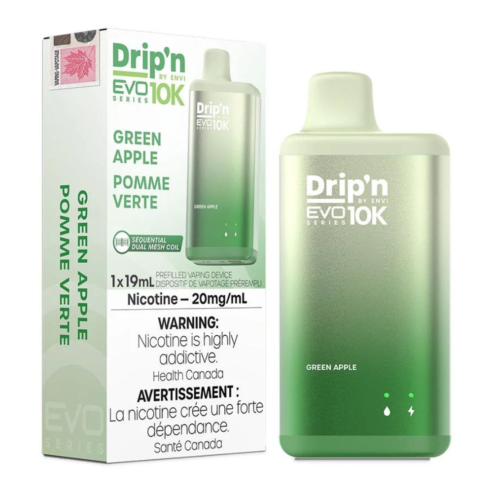 ENVI DRIP’N EVO 10K GREEN APPLE DISPOSABLE