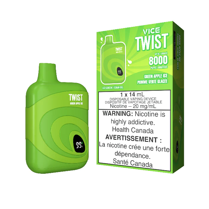 VICE TWIST 8000 GREEN APPLE ICE DISPOSABLE