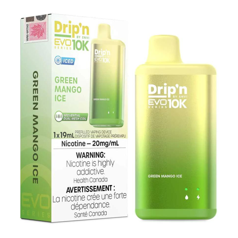 ENVI DRIP’N EVO 10K GREEN MANGO DISPOSABLE