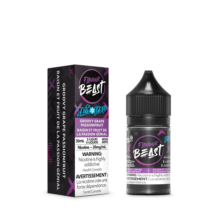 FLAVOUR BEAST GROOVY GRAPE PASSIONFRUIT 30ML 20MG E-LIQUID