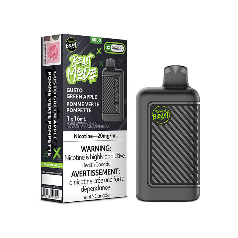 FLAVOUR BEAST MODE 8K GUSTO GREEN APPLE DISPOSABLE