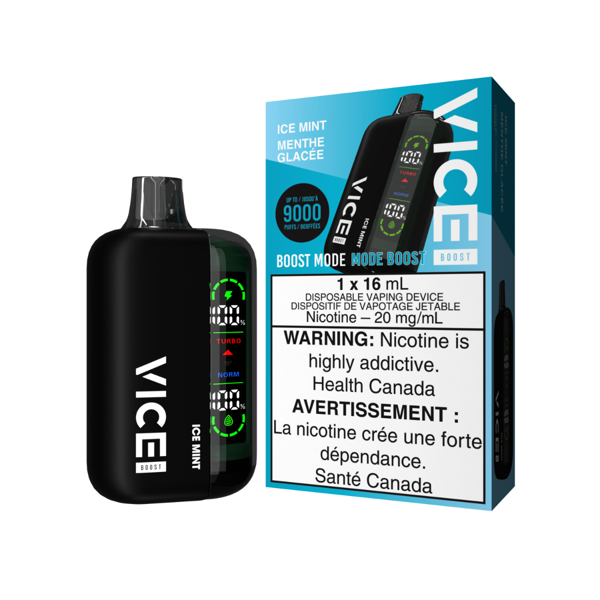 VICE BOOST 9K ICE MINT DISPOSABLE