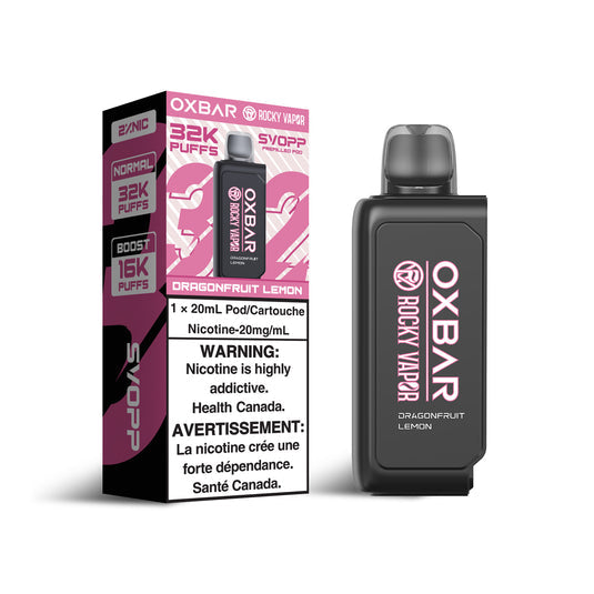 SVOPP ROCKY VAPOR OXBAR 32K DRAGONFRUIT LEMON