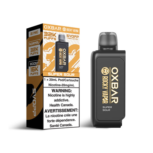 SVOPP ROCKY VAPOR OXBAR 32K SUPER SOUR