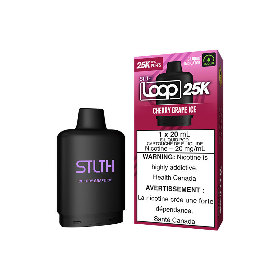 STLTH LOOP 9K POD CHERRY GRAPE ICE