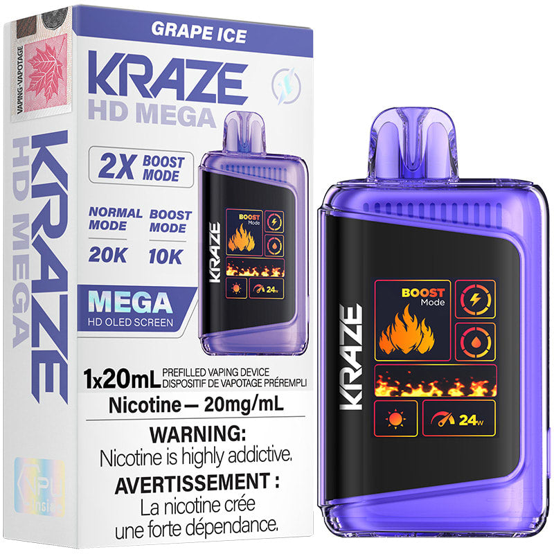 KRAZE HD MEGA GRAPE ICE