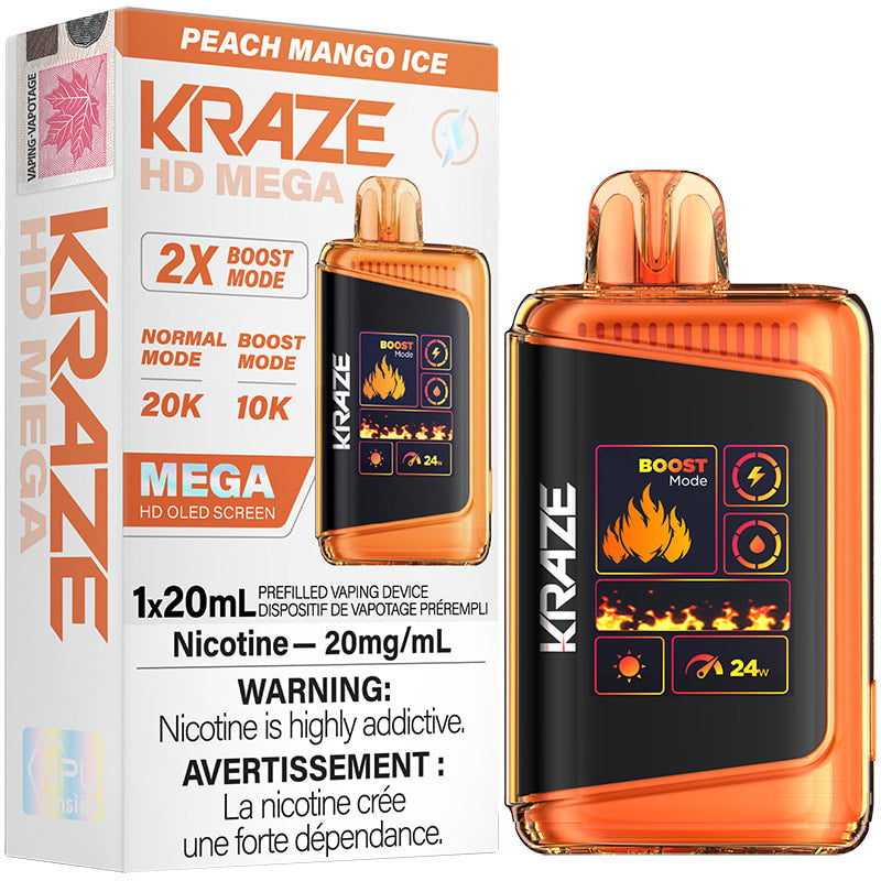 KRAZE HD MEGA PEACH MANGO ICE