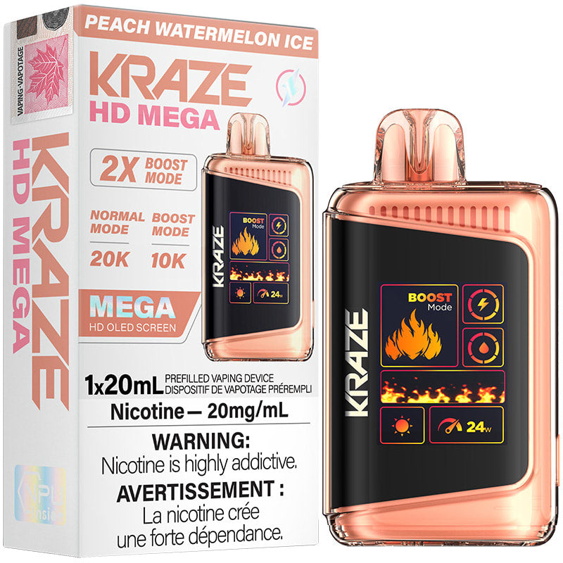 KRAZE HD MEGA PEACH WATERMELON ICE