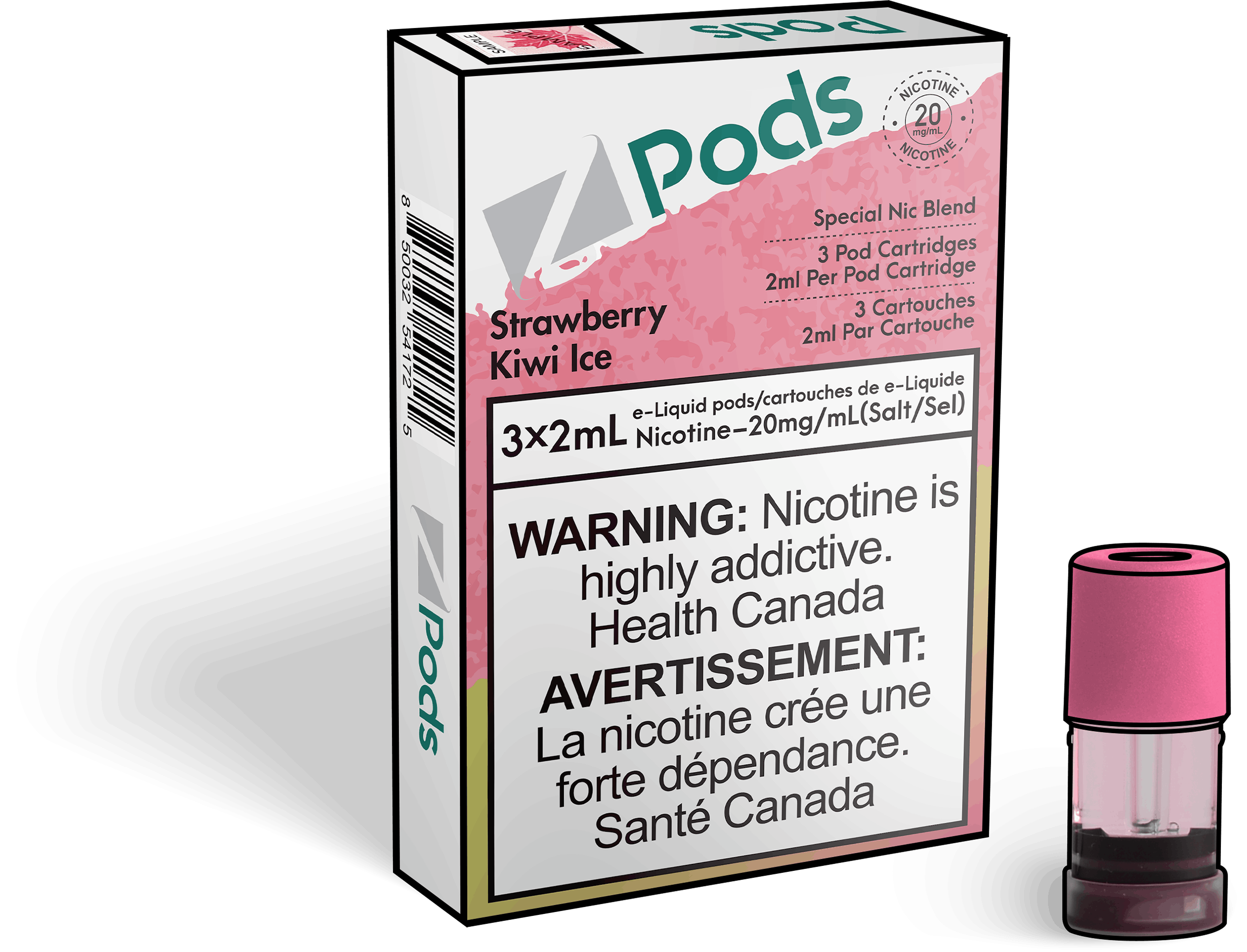 ZPODS STRAWBERRY KIWI ICE