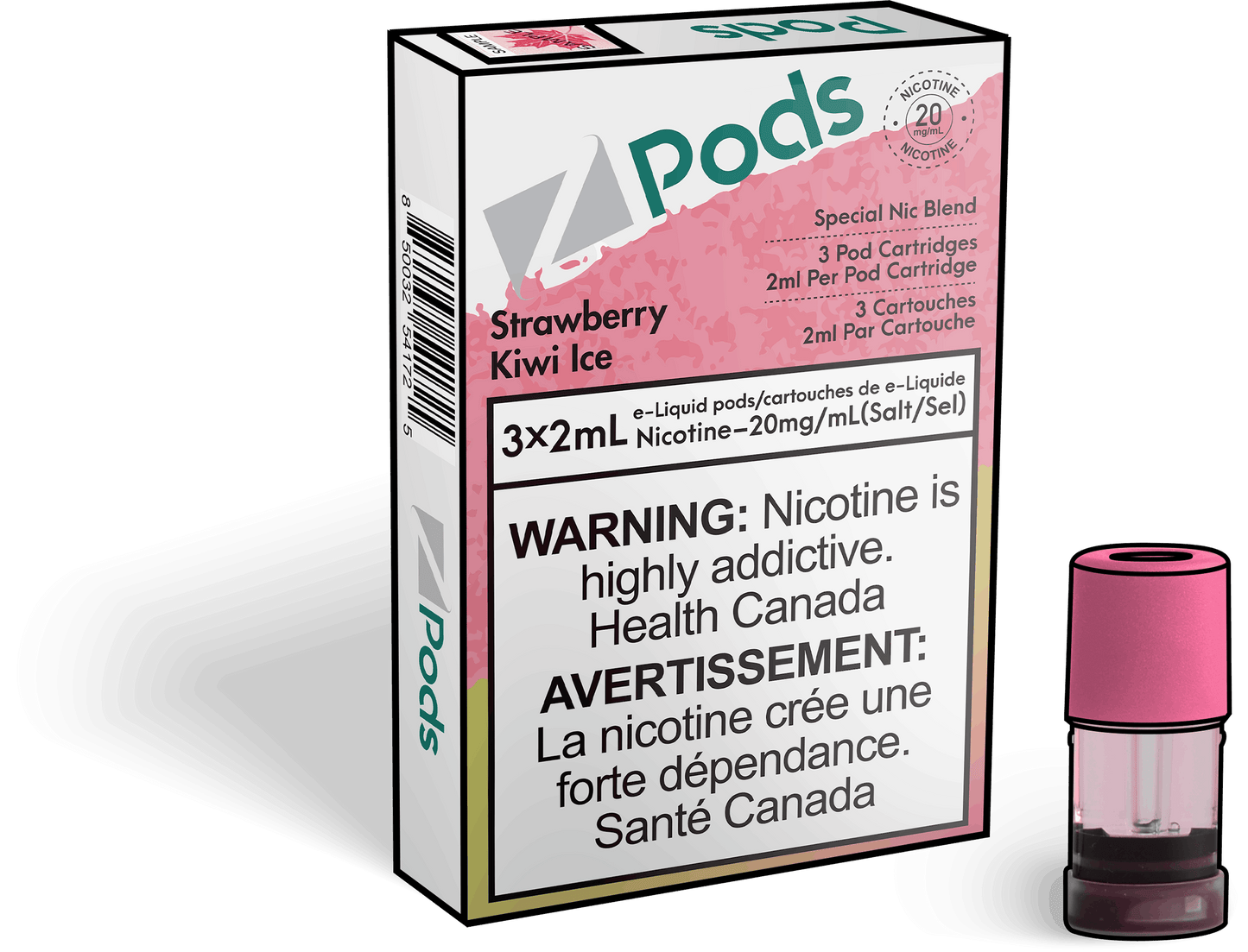 ZPODS STRAWBERRY KIWI ICE