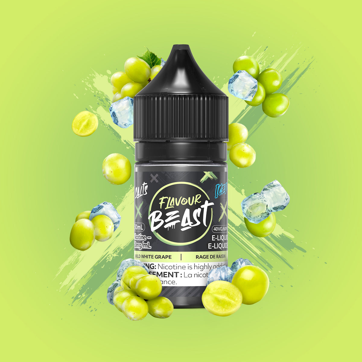 FLAVOUR BEAST WILD WHITE GRAPE 30ML 10MG E-LIQUID