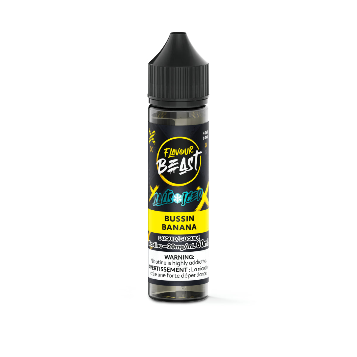 FLAVOUR BEAST E LIQUID BUSSIN BANANA 60ML 20MG