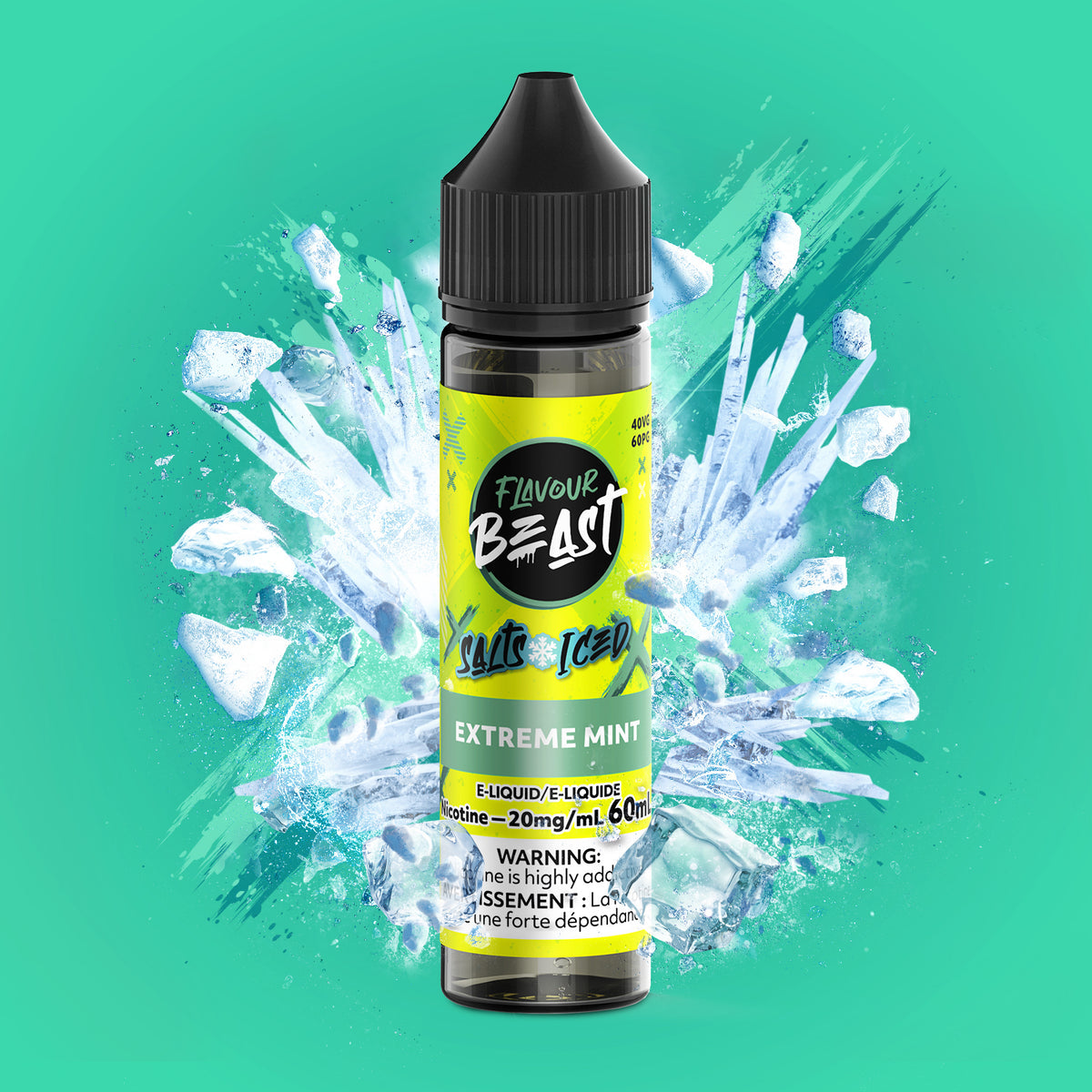 FLAVOUR BEAST E LIQUID EXTREME MINT 60ML 20MG