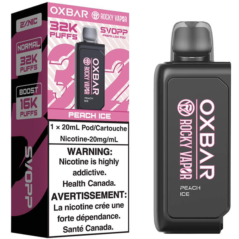 SVOPP ROCKY VAPOR OXBAR 32K PEACH ICE