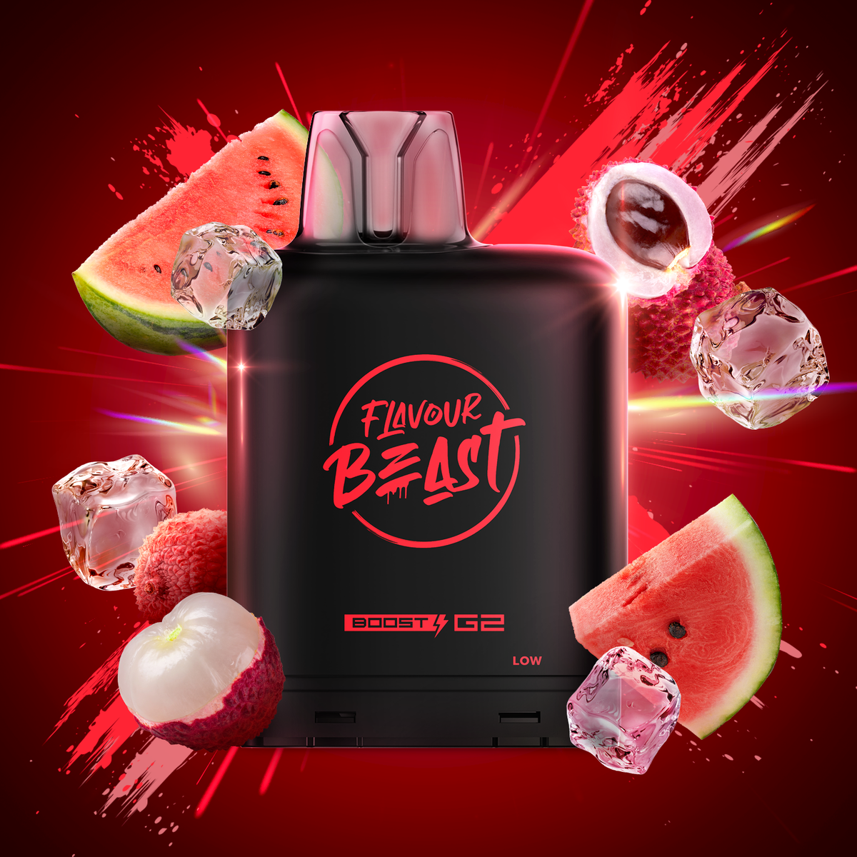 FLAVOUR BEAST LEVEL X BOOST 25K LIT LYCHEE WATERMELON