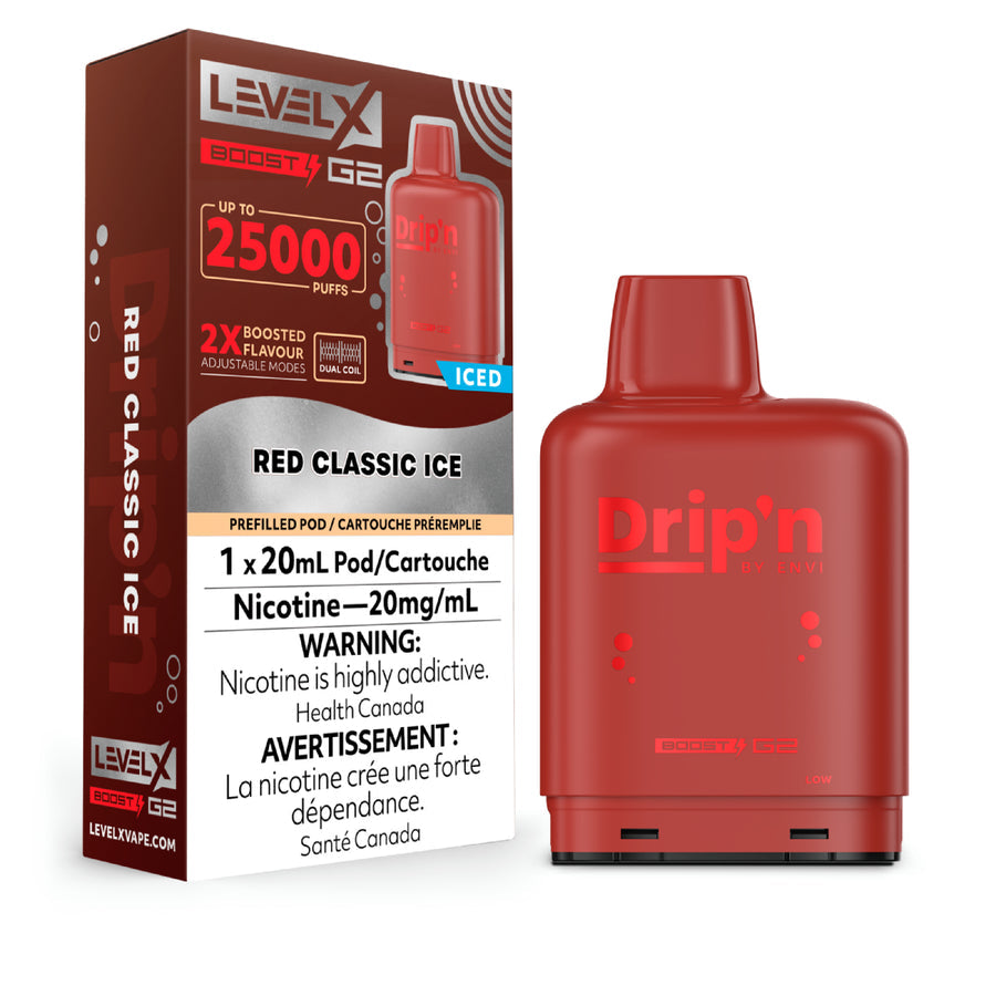 LEVEL X FLAVOUR BEAST RED CLASSIC ICE 25K POD