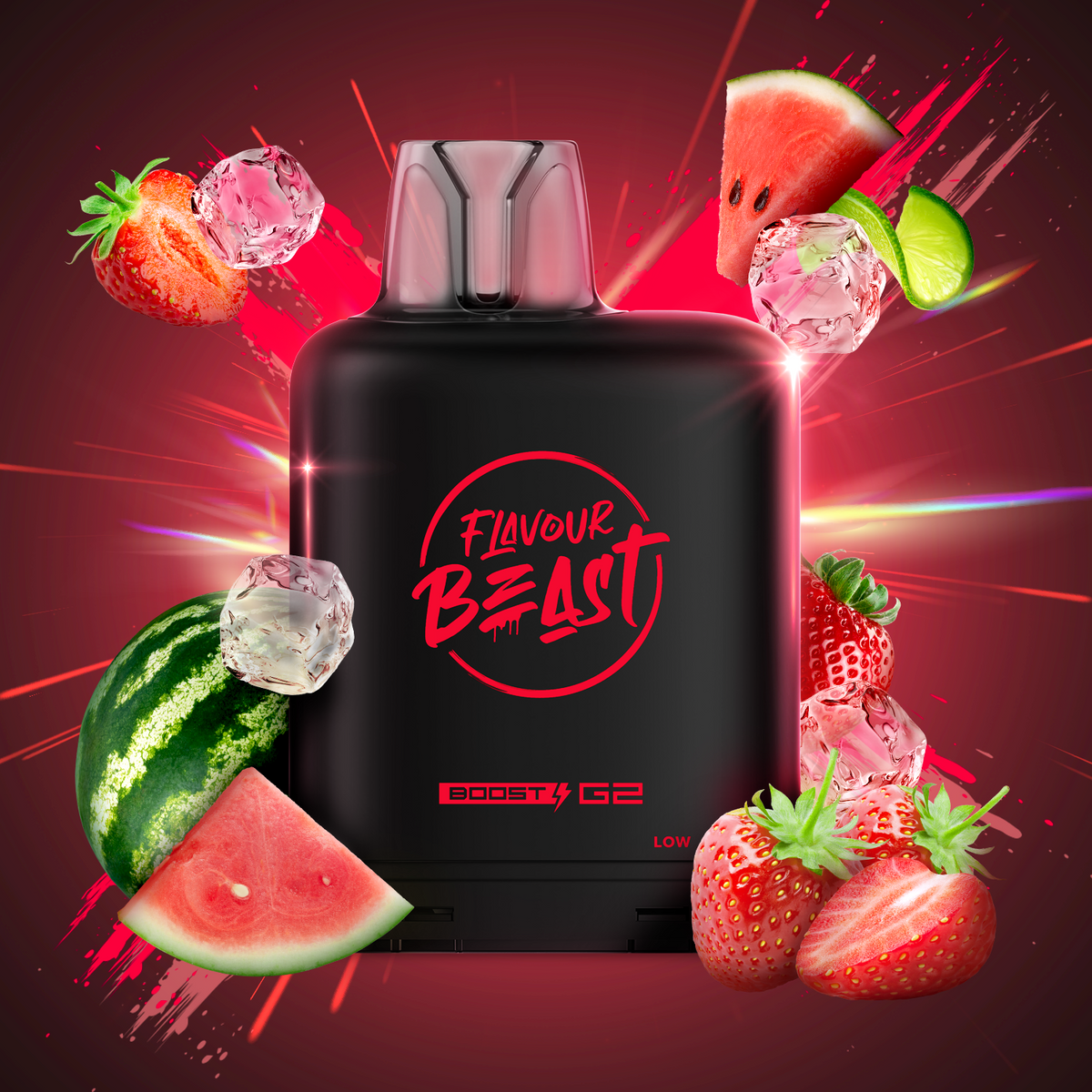 FLAVOUR BEAST LEVEL X BOOST 25K SAVAGE STRAWBERRY WATERMELON