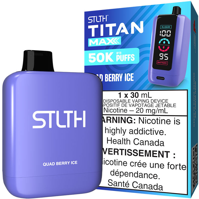 STLTH TITAN MAX 50K QUAD BERRY ICE