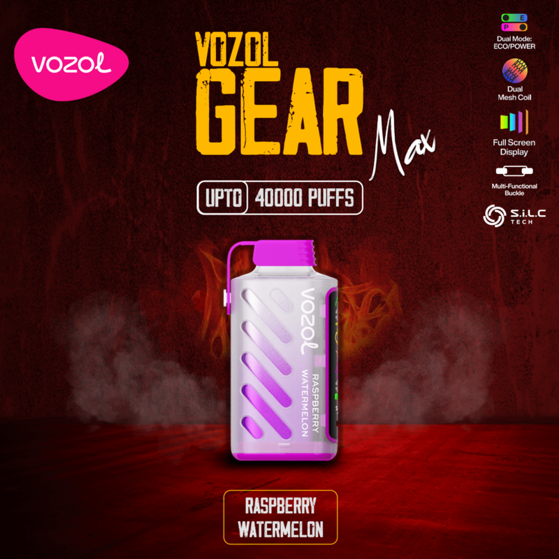 VOZOL GEAR MAX 40K RASPBERRY WATERMELON