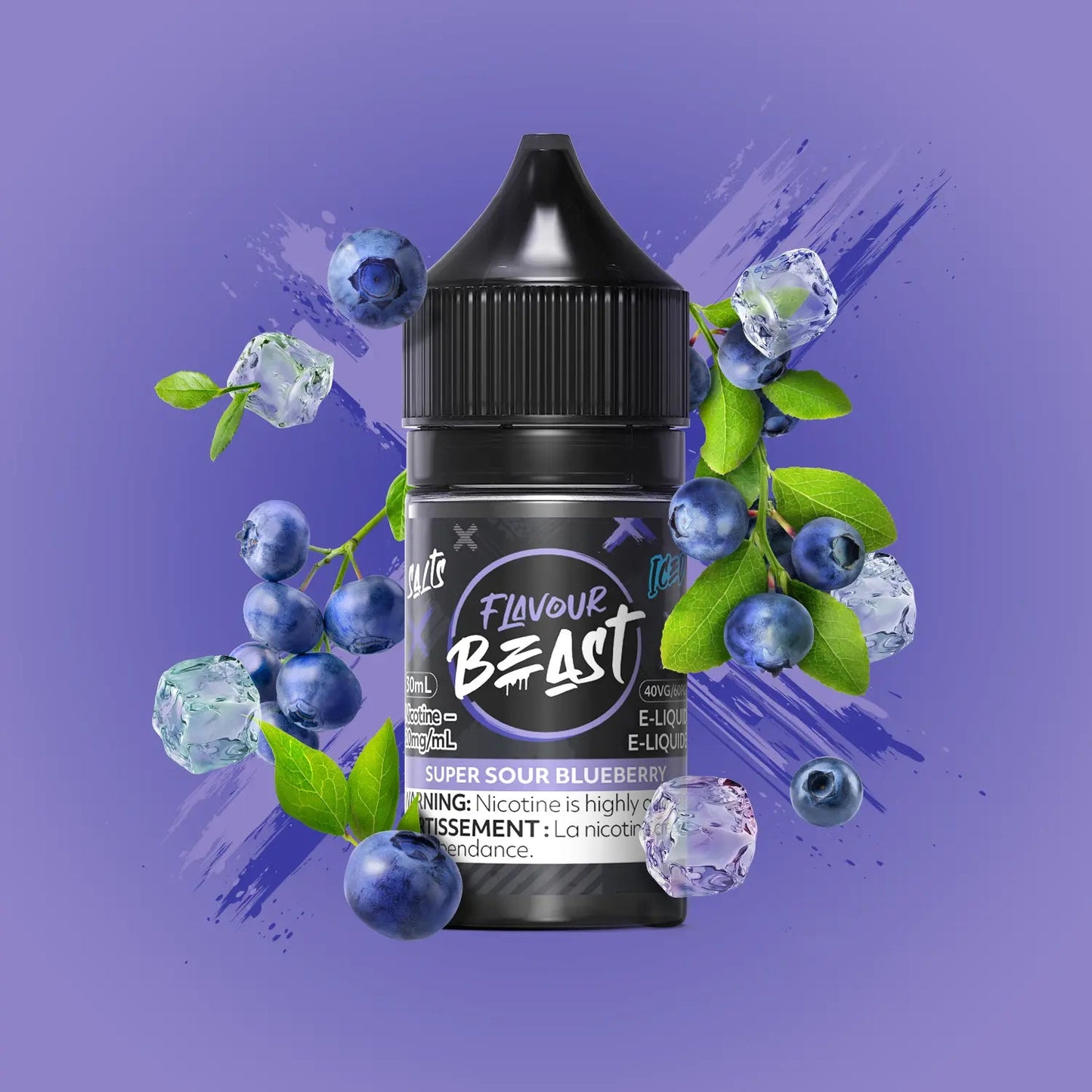 FLAVOUR BEAST E LIQUID 30ML 10MG SUPER SOUR BLUEBERRY