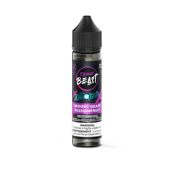 FLAVOUR BEAST E LIQUID GROOVY GRAPE PASSIONFRUIT 60ML 20MG