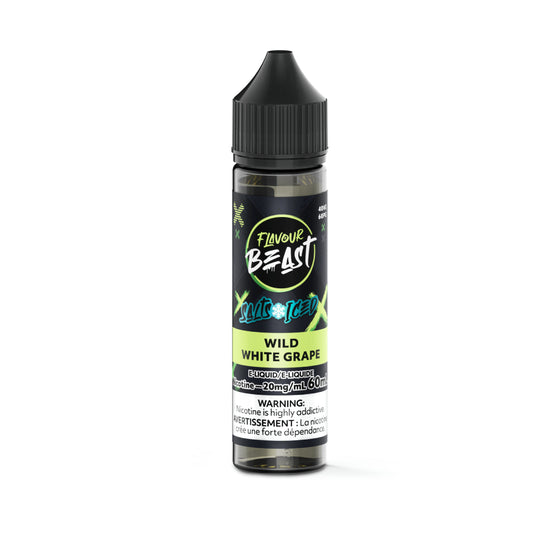 FLAVOUR BEAST E LIQUID WILD WHITE GRAPE 60ML 20MG