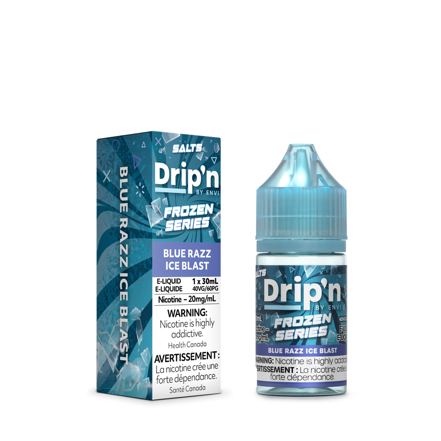 DRIP’N BY ENVI FROZEN E-LIQUID 30ML 20MG BLUE RAZZ ICE BLAST