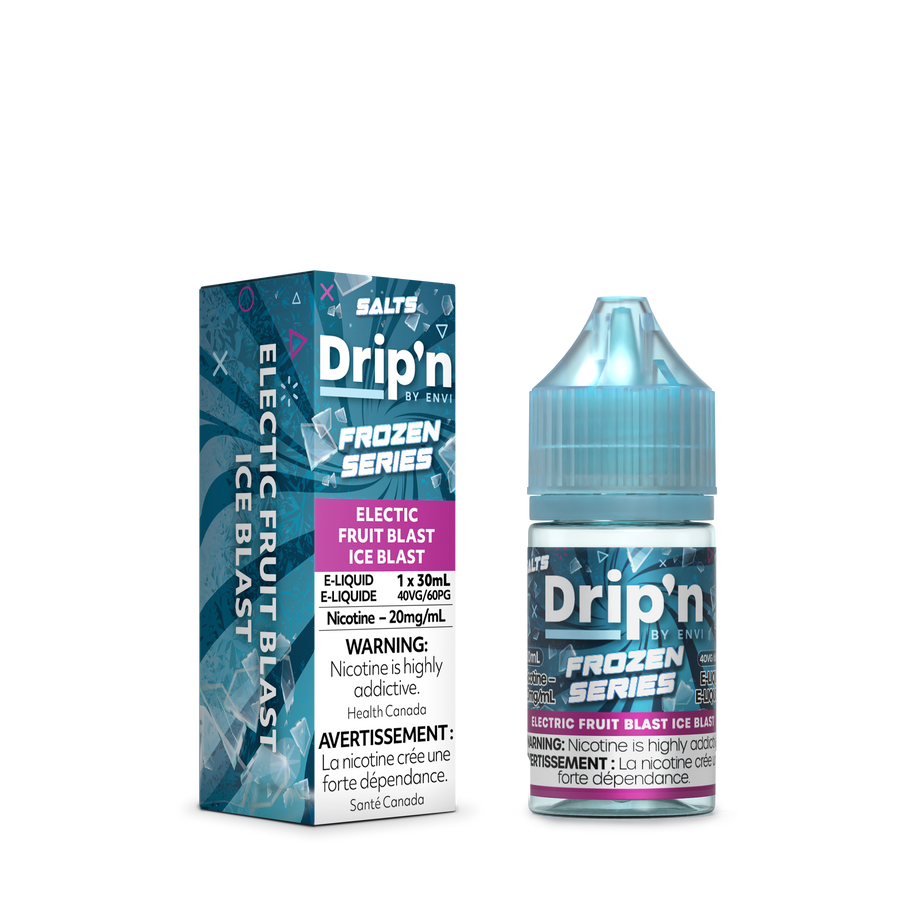 DRIP’N BY ENVI FROZEN E-LIQUID 30ML 20MG ELECTRIC FRUIT BLAST ICE BLAST