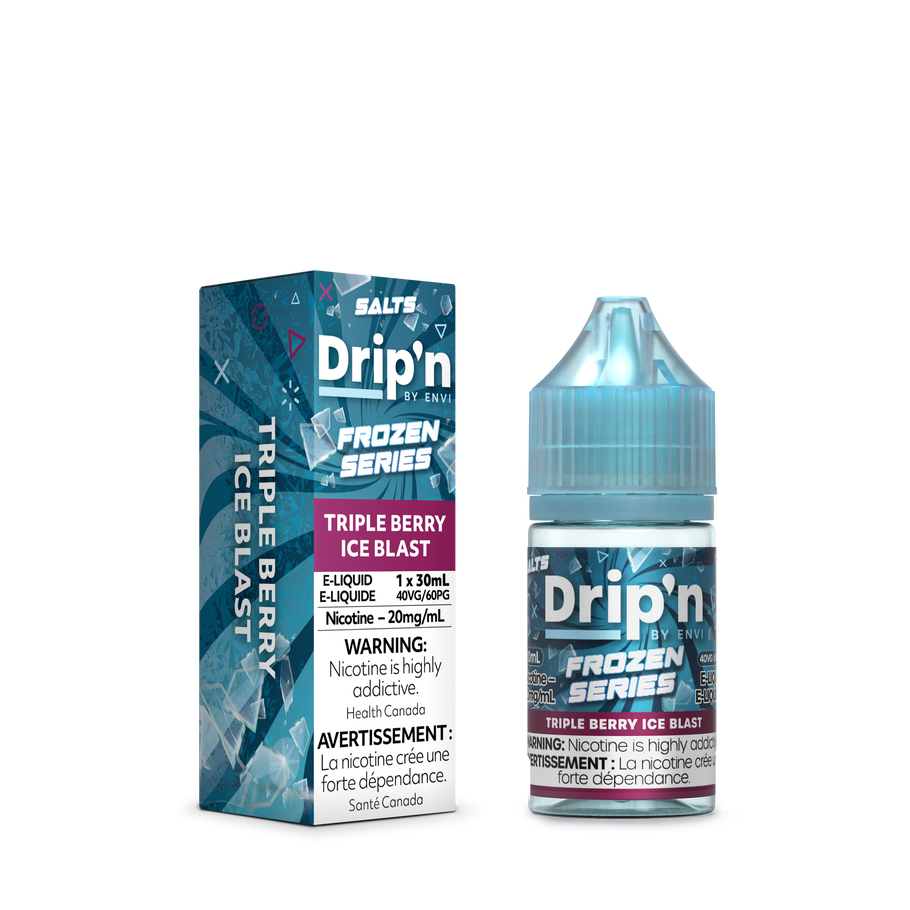 DRIP’N BY ENVI FROZEN E-LIQUID 30ML 20MG TRIPLE BERRY ICE BLAST