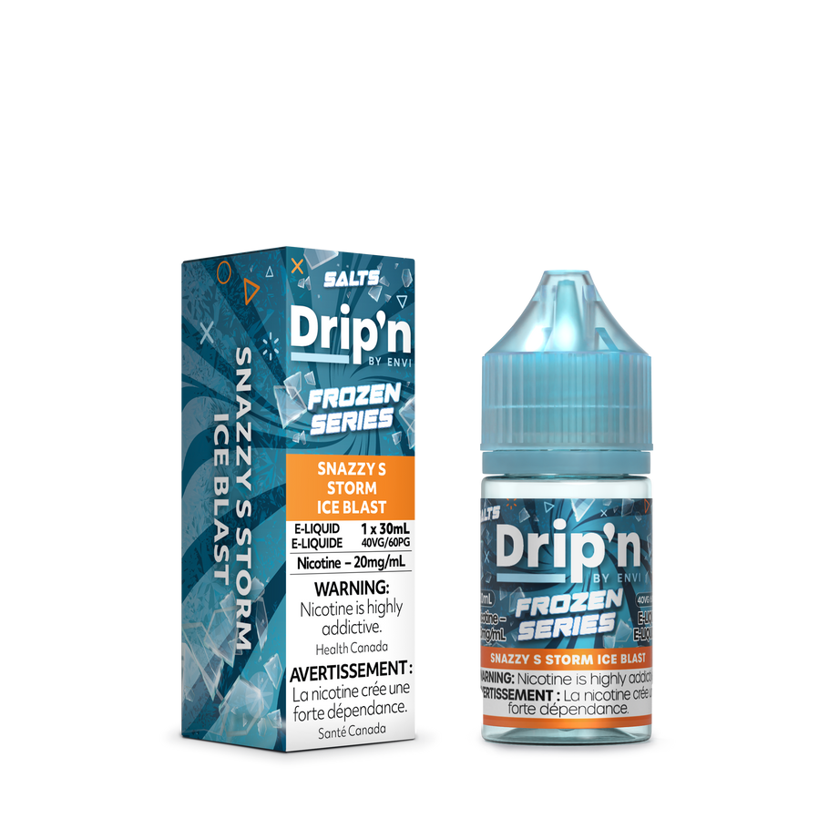 DRIP’N BY ENVI FROZEN E-LIQUID 30ML 20MG SNAZZY S STORM ICE BLAST