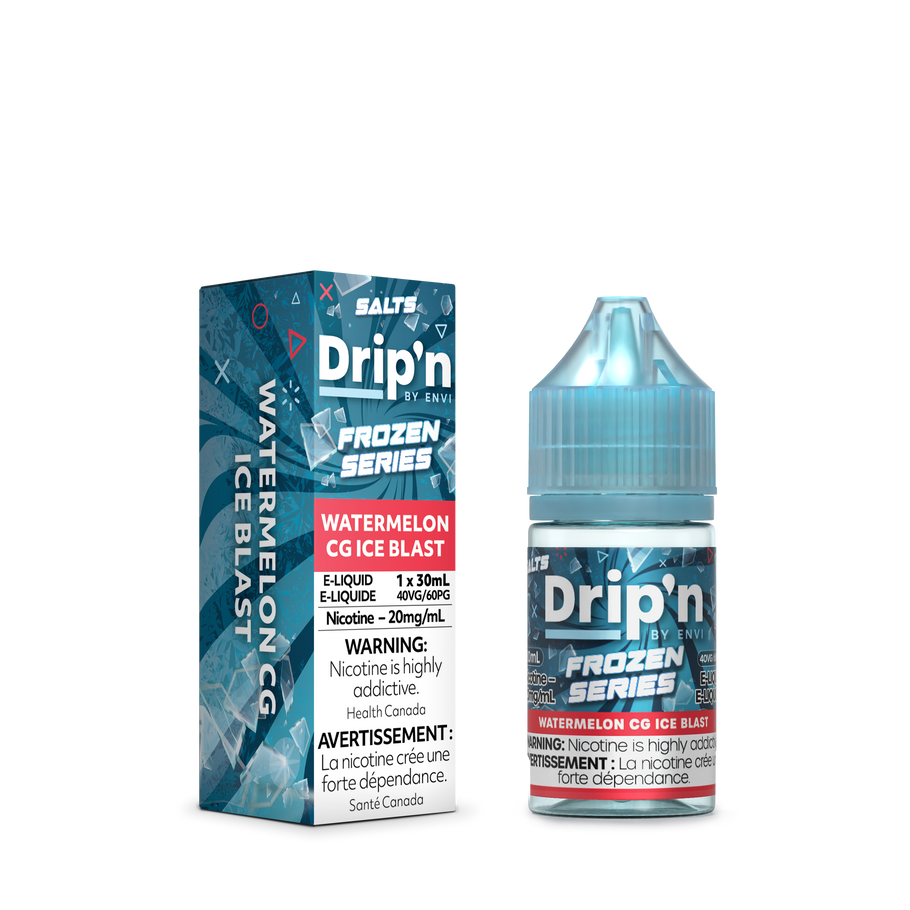 DRIP’N BY ENVI FROZEN E-LIQUID 30ML 20MG WATERMELON CH ICE BLAST