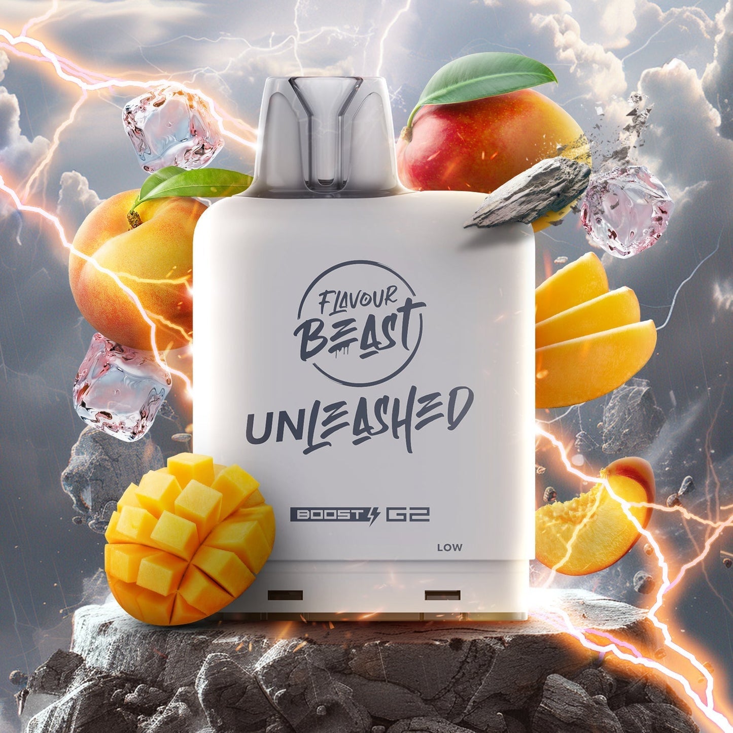 FLAVOUR BEAST LEVEL X UNLEASHED 25000 POD EPIC PEACH MANGO