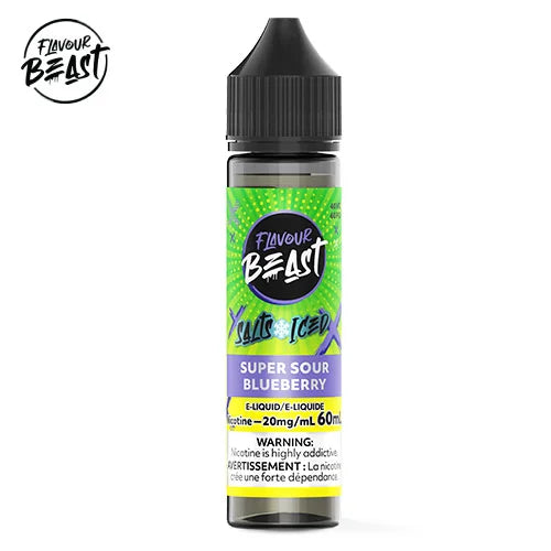 FLAVOUR BEAST E LIQUID SUPER SOUR BLUEBERRY 60ML 20MG